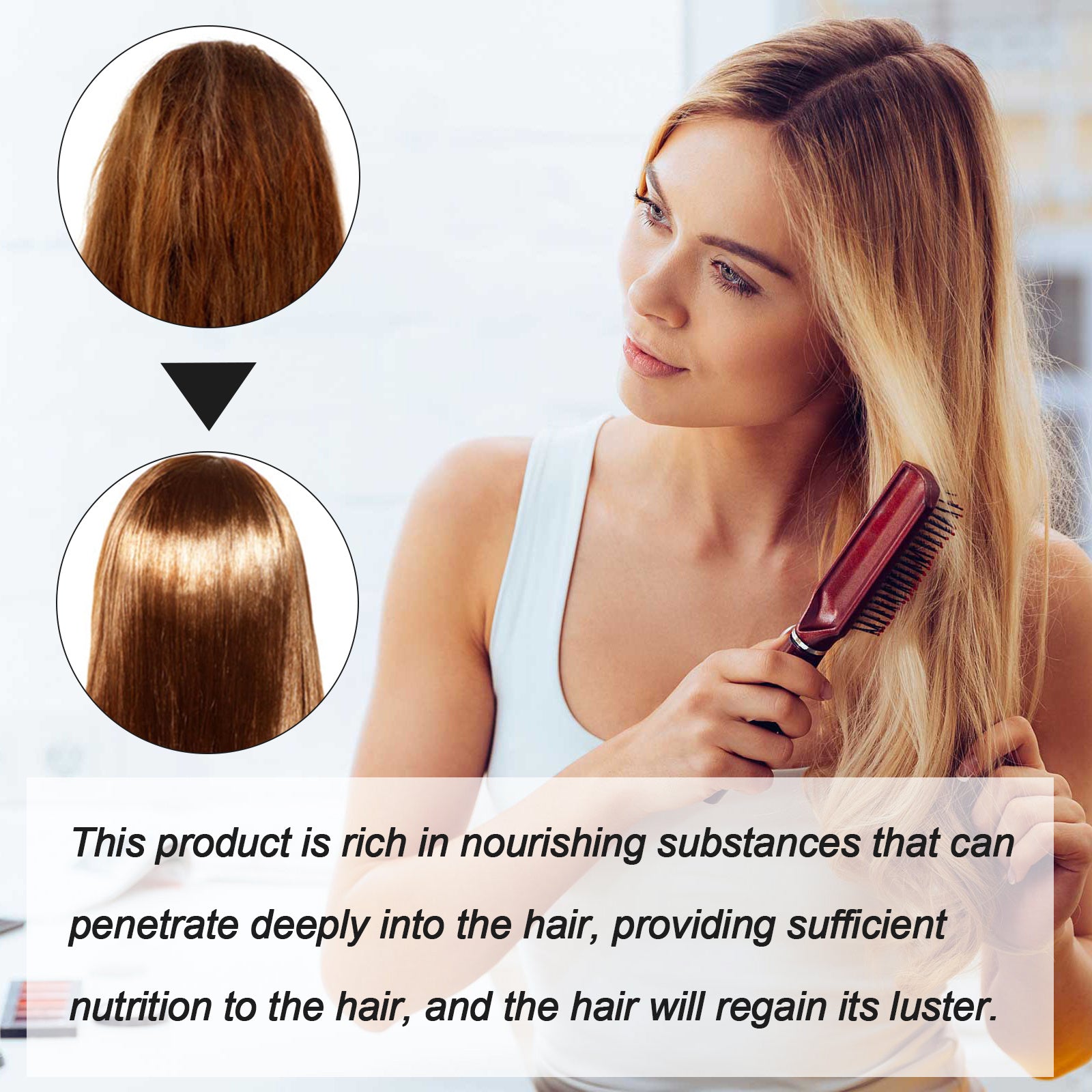 Hair Straightening Mousse and Leave in Conditioner