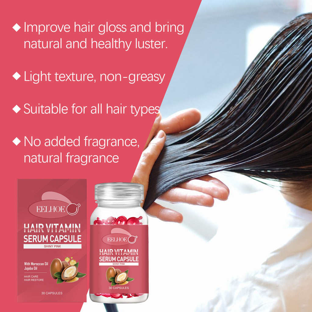 l Care Capsules - Relieve Dry, Frizzy, Split Ends for Smooth Hair Care Hair Oil.