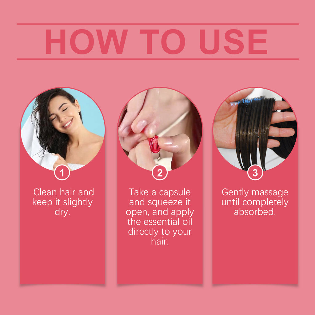 l Care Capsules - Relieve Dry, Frizzy, Split Ends for Smooth Hair Care Hair Oil.