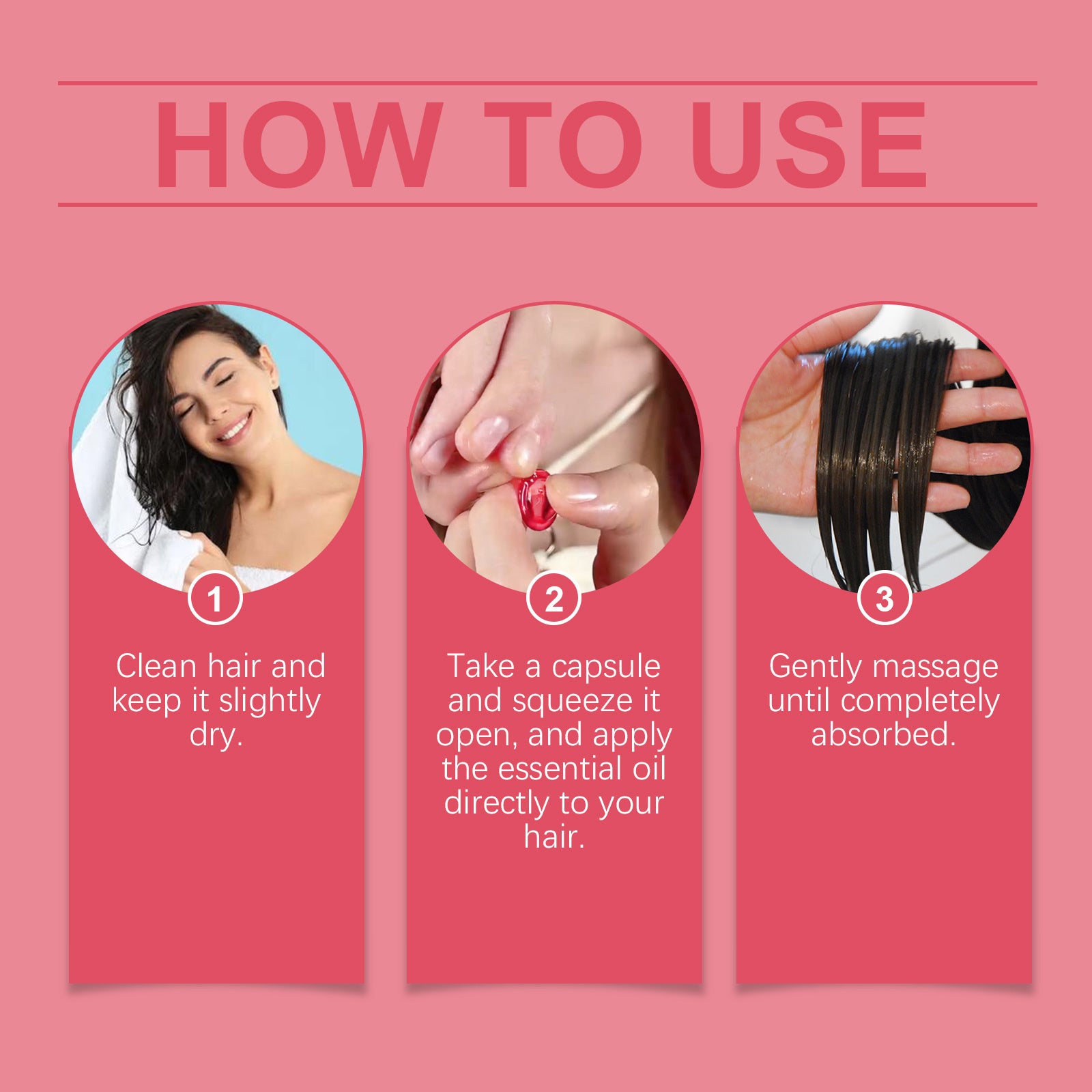 l Care Capsules - Relieve Dry, Frizzy, Split Ends for Smooth Hair Care Hair Oil.