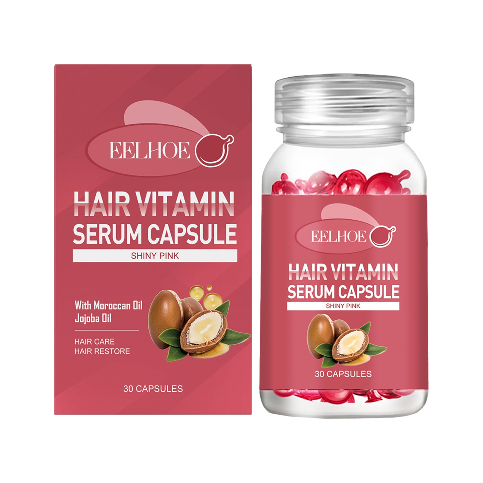 l Care Capsules - Relieve Dry, Frizzy, Split Ends for Smooth Hair Care Hair Oil.