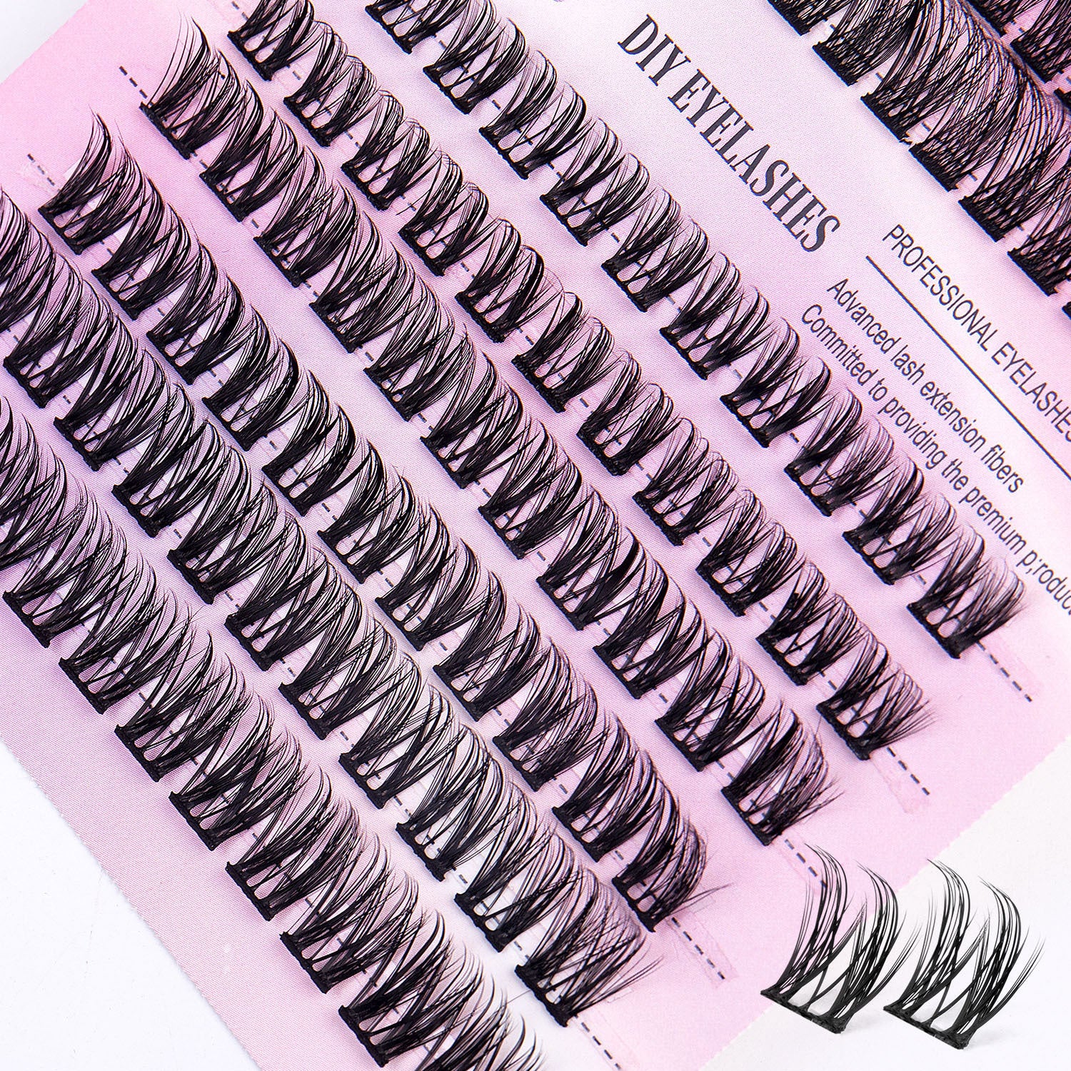 Premium set of lashes|
300 lash clusters w/ tools & glue