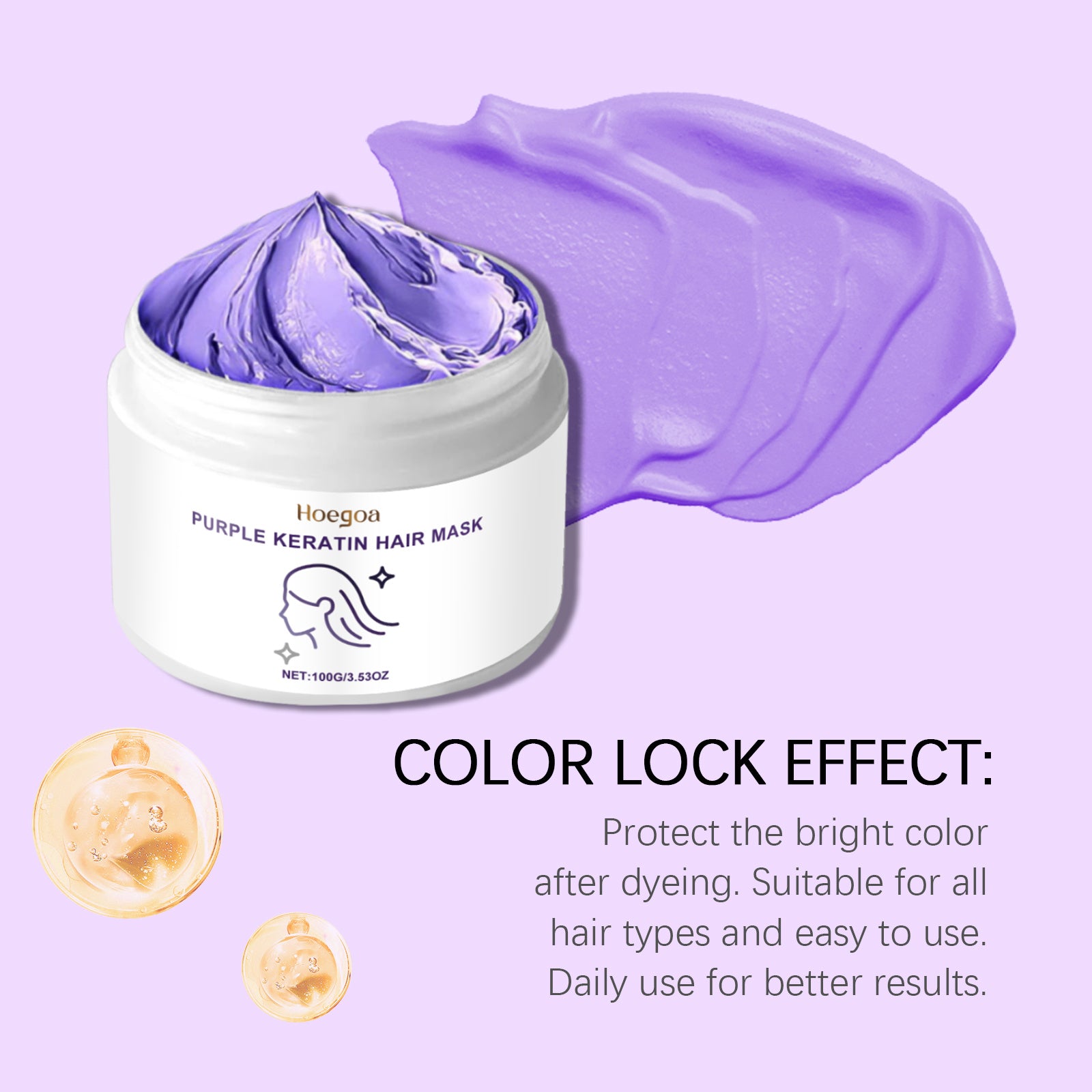 37% off on pair
 Keratin Purple Hair Mask For Dry And Frizzy Hair