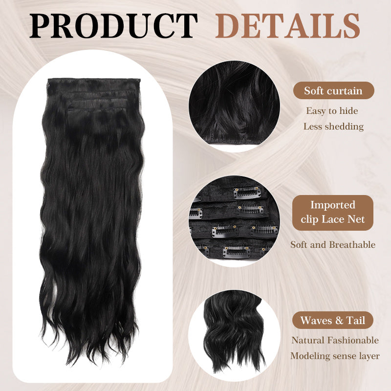 Wavy Synthetic clip in