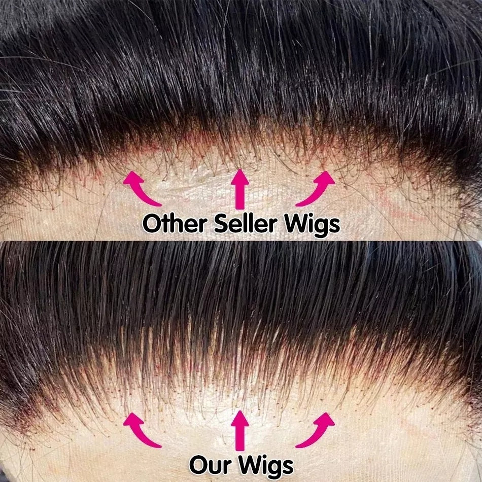6x4 Vietnamese Raw Virgin Human Hair Wig.
Transparent Lace, Pre-Plucked & Bleached Knots