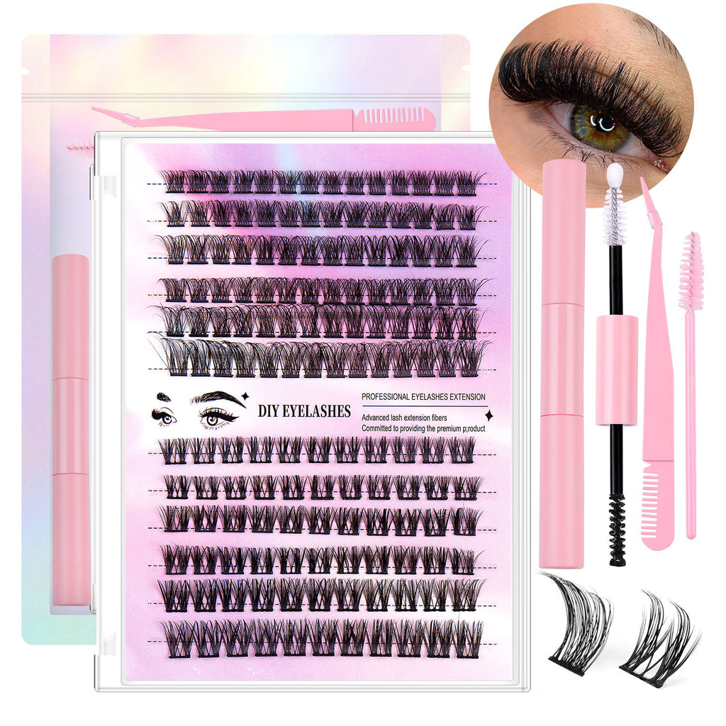 Premium set of lashes|
300 lash clusters w/ tools & glue