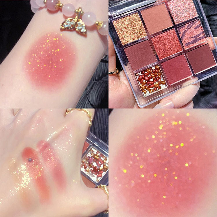 Glitter Nude Makeup Eye Shadow Plate