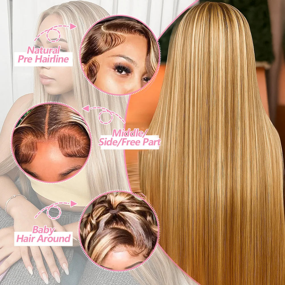 Brazilian Ombre Honey Blonde Wig