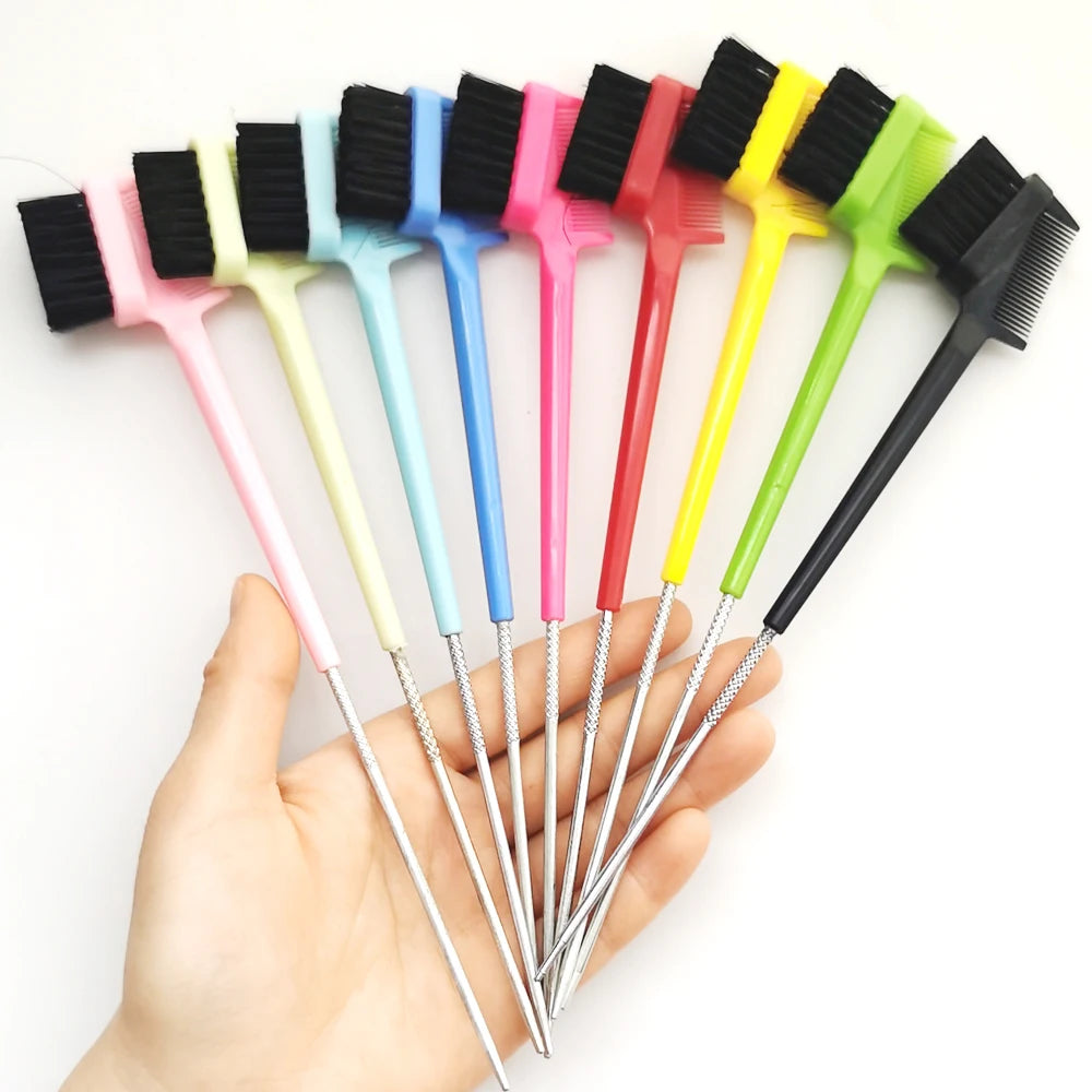 1PC Rat Tail Double sided edge brush