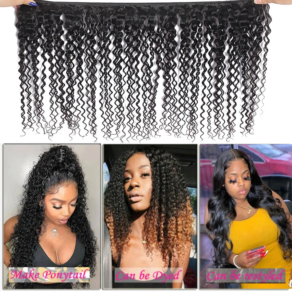 Indian kinky curly bundles