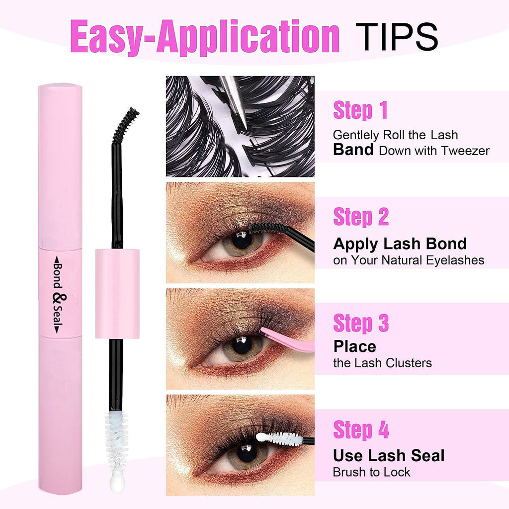 Cluster Lashes Mixed Package False Eyelashes
