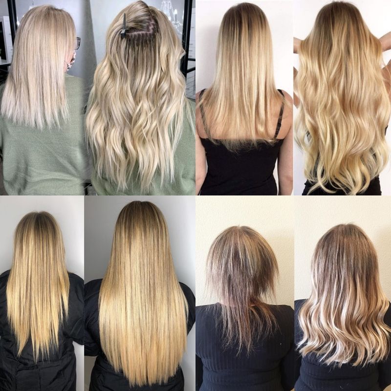 20 pcs Virgin Blonde Hair Tape In's