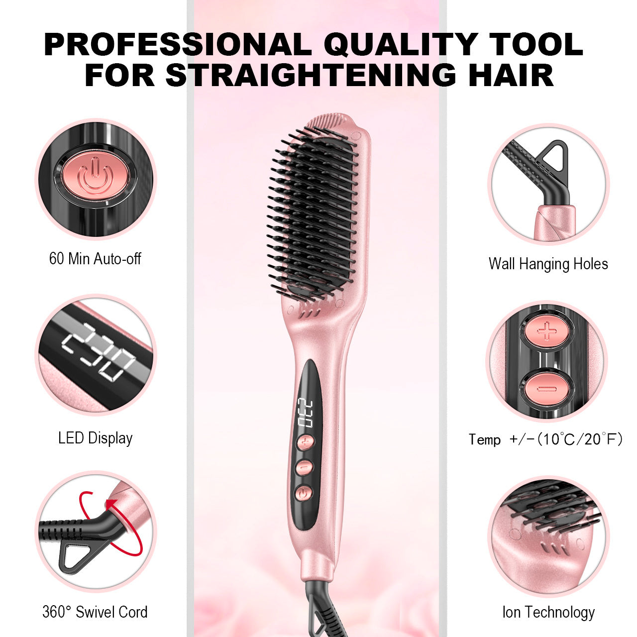 Straightener Hair Comb, Can Be On Tk